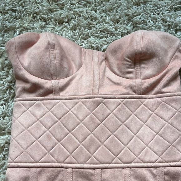 House of CB 'Leyla' Strapless Blush Corset Dress XS - Picture 3 of 14